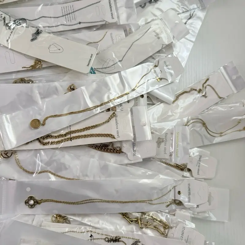 12 Pieces Premium Stainless Steel Jewelry Collection  Waterproof & Tarnish-Resistant Stainless Steel Necklaces  Assorted Stainless Steel Chain & Pendant Collection