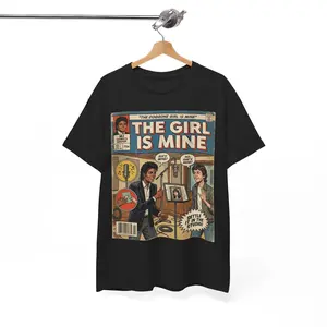 Michael Jackson Girl is Mine Comic Shirt, Paul Mccartney _ Thriller Era Gift, Graphic Tee, Gift For Him, Gift For Her