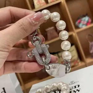 Y2K Aesthetic Pearl Bracelet | Luxury Jewelry Gift for Her