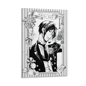 Fantasy Adventure Manga Black Butler Anime Role Poster Canvas Wall Art . (35) Canvas Poster Bedroom Decor Sports Landscape Office Room Decor Gift Frames Ornaments Artistic Decoration Print Photo Frame-.