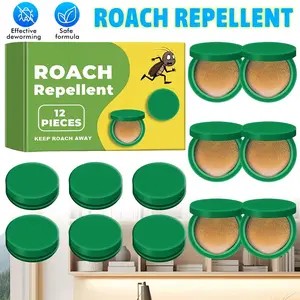 Roach Killer Gel Bait & Traps for Indoor Home – Fast-Acting Cockroach Control for Kitchen, Bathroom & Cabinets – Long-Lasting Infestation Treatment, 12 Count