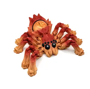 Magical Day Creations 3D Printed Articulated Spider Fidget Spinner Toy, Flexible Joints, Unique Design