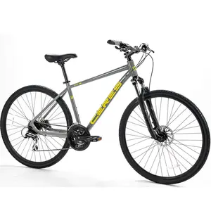CERES 700C Aluminum Alloy Hybrid Street Bicycle with Suspension Fork Easy Ride Lightweight and Affordable Great Deal