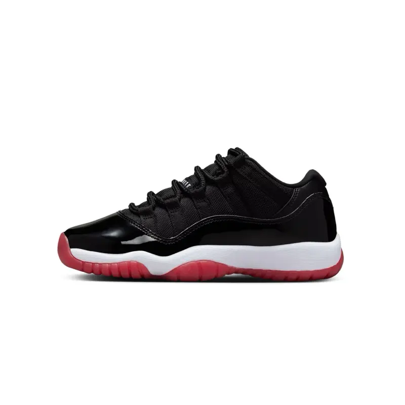 Nike Air Jordan 11 Retro Low 'Bred' 2025 Youth/Women’s Athletic Trainer, Daily Casual Fashion Sports Shoes, Sneaker, Classic, Daily Retro Cool, Mesh Upper Keeps Feet Cool All Day
