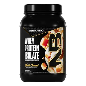 NutraBio Supplements Whey Protein Isolate Powder - 25g Whey Isolate - Low Carb, Low Sugar, Digestive-Friendly