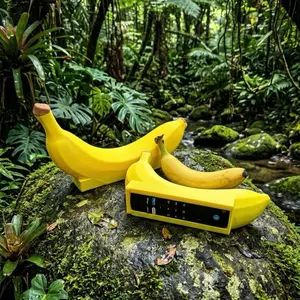 Banana-Shape Fire TV/Roku Remote Holder, Space-Saving TV Antenna Accessories with Local Connection & Cable Storage for Living Room, Bedroom