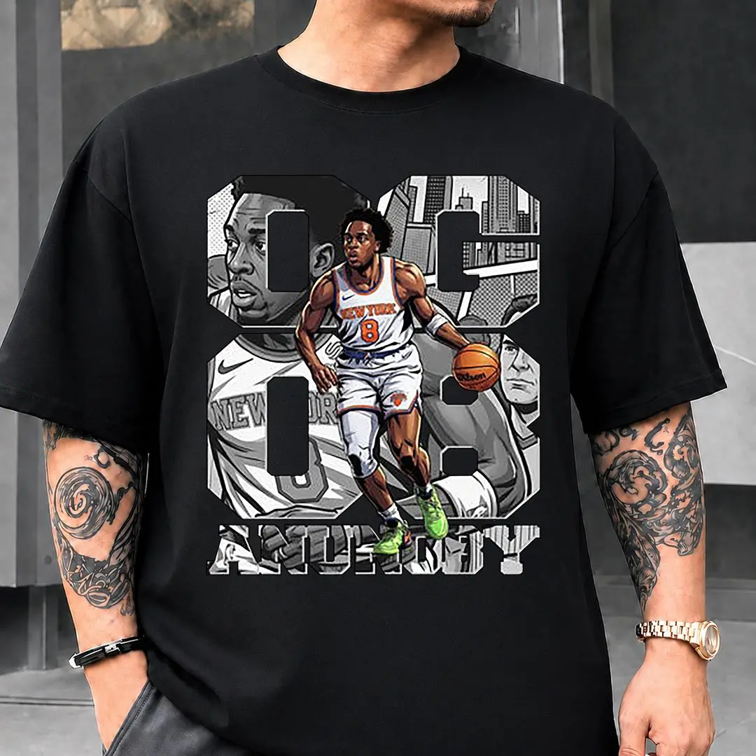 Anunoby Basketball Player T-Shirt, Comic Graphic Tee, Game Day Fan Gift
