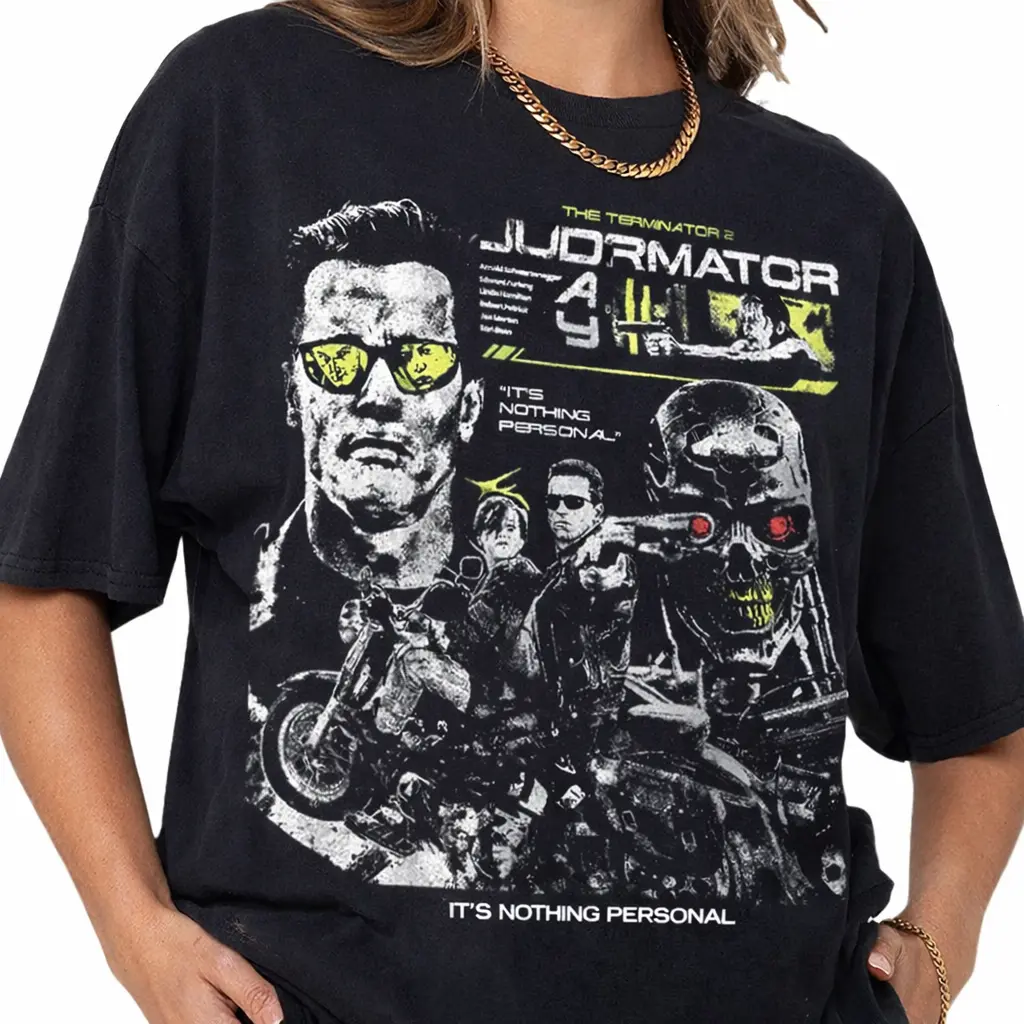 Terminator 2 Judgment Day T Shirt, Vintage Gift For Fan