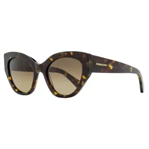Ferragamo Lettermark Cat Eye Sunglasses SF1107S 242 Dark Tortoise 55mm