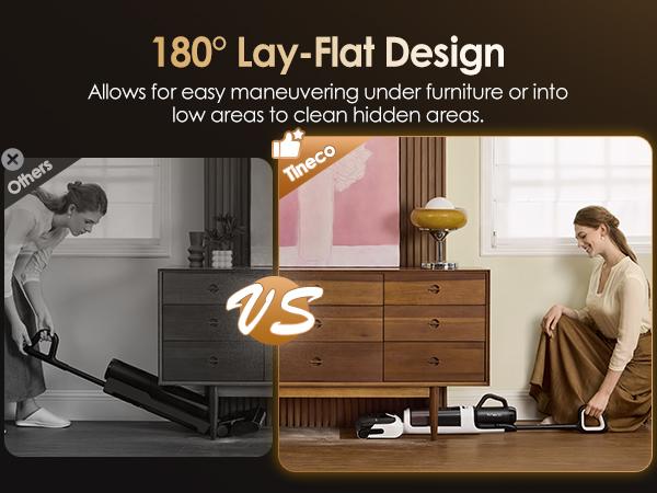 Tineco FLOOR ONE Switch S6 Stretch Breeze, Multi-Function Cleane, 180° Lay-Flat, Flashdry Self-Cleaning, Anti-Tangle Design