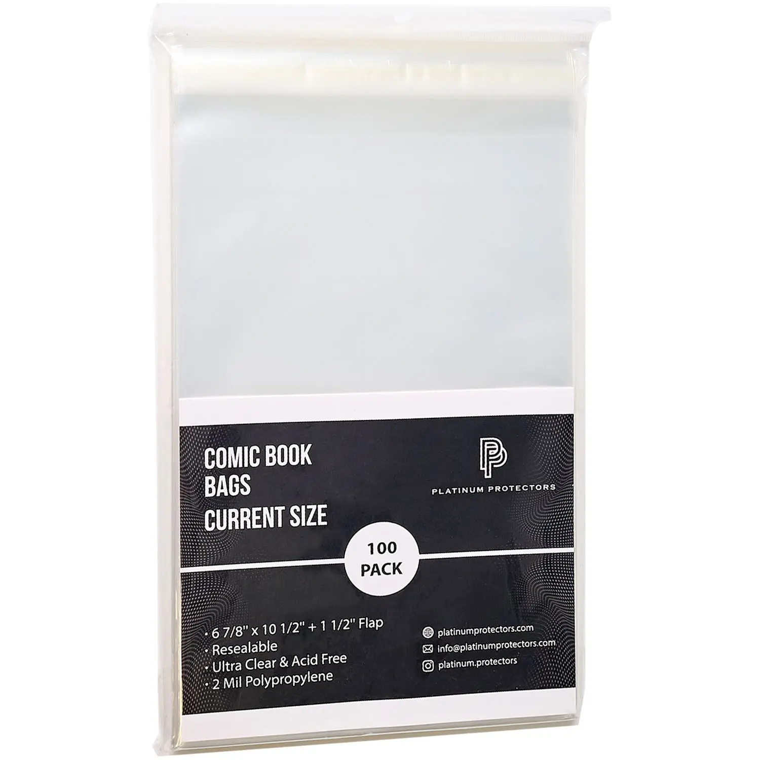 Comic Book Bags for Current/Modern Resealable Premium Sleeves