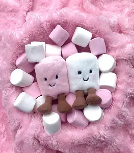 Interactive Pet Toys -  Jelly Cat Fun Cotton Candy Plush+Keychain Cute Home Decoration Cat Dog Interactive Toy Pet Festival Gift