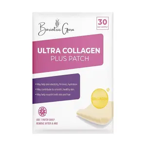 Bariatric Guru Ultra  collagen biotin Plus Transdermal Supplement Patch - Daily Transdermal  Supplement with Peptides Hydrolyzed Hyaluronic Acid & Vitamin C Vitamin Patch - Beauty Skin & Joint Support Patches - 30 Count