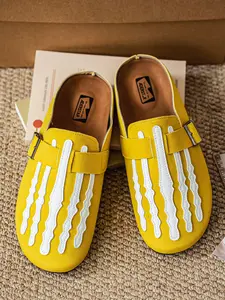 Men's Multi-Color Backless Classic Work Clogs, Lightweight Non-Slip Casual Loafers with Adjustable Strap, Breathable Flat Shoes for Daily Wear, Travel & Office