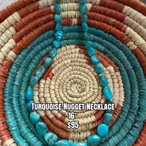Native American Turquoise Nugget Necklace
