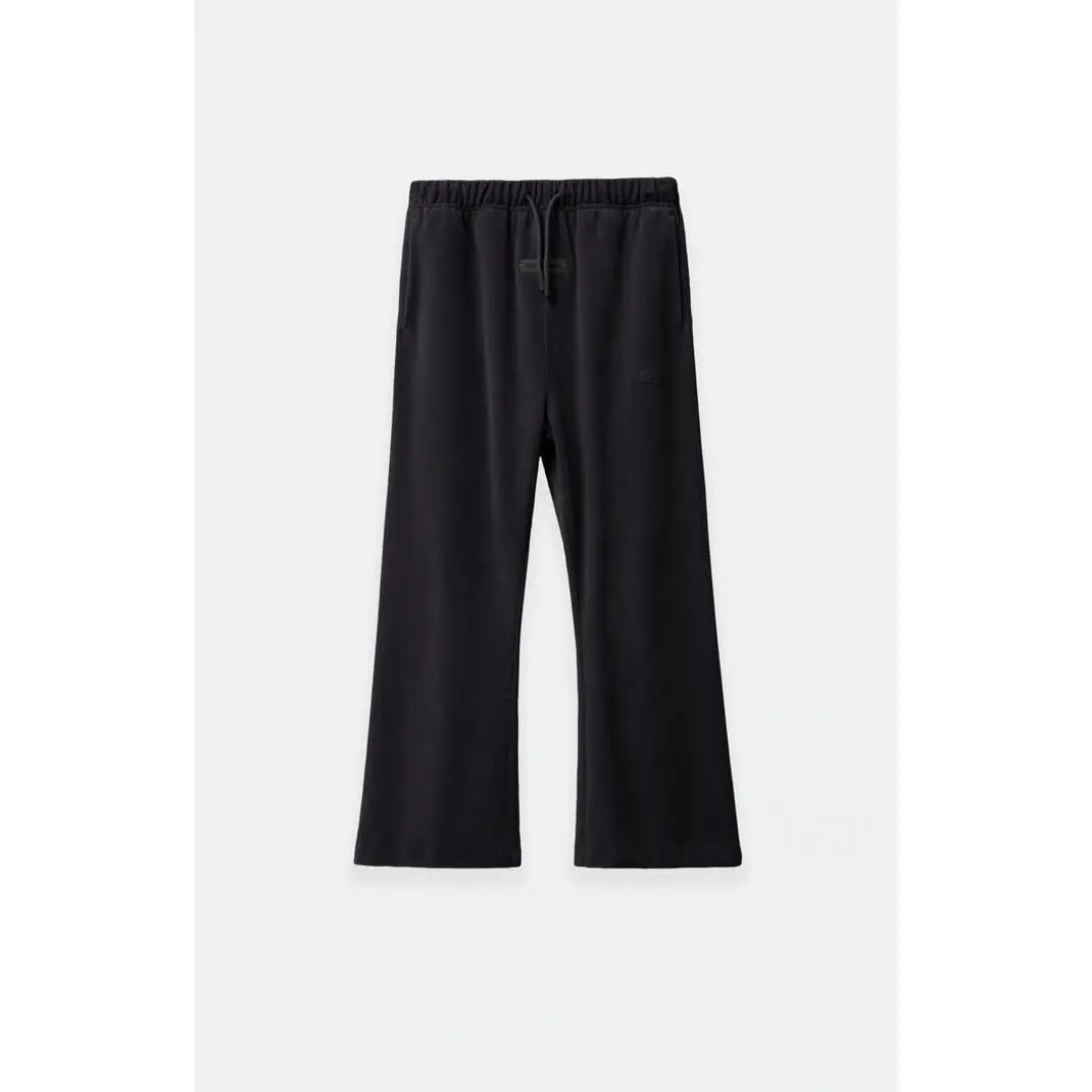 Fear of God ESSENTIALS Men's Kids Vintage Black Velour Flare Sweatpants