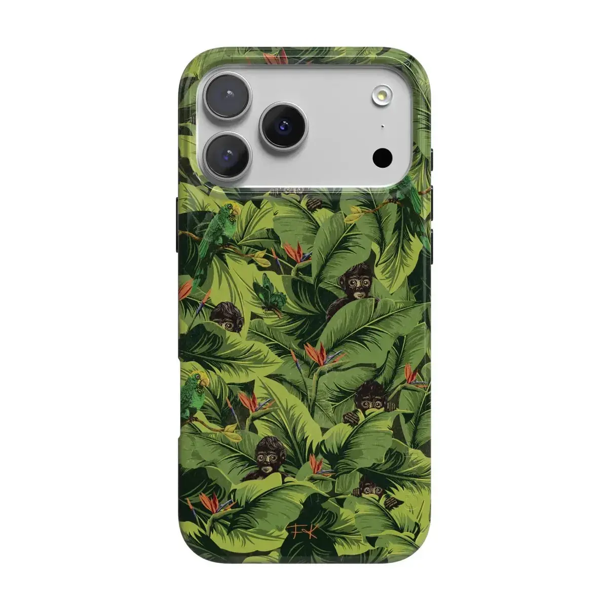 Casely iPhone 17 Pro Max Case | Sneaky Monkeys | Frida Kahlo Jungle Floral | Compatible with MagSafe | Classic Ultra Thin Design