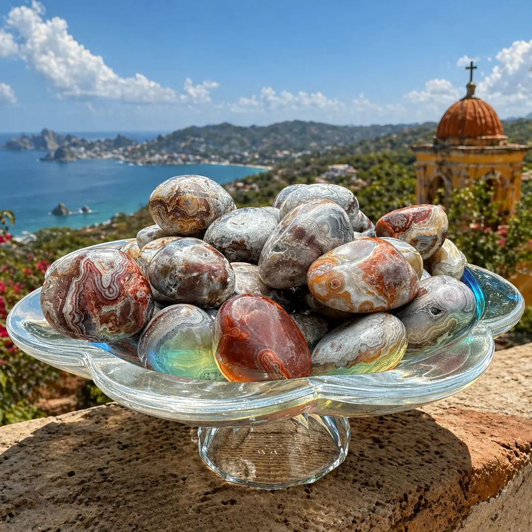 Mexican Laguna Lace Agate Tumbles