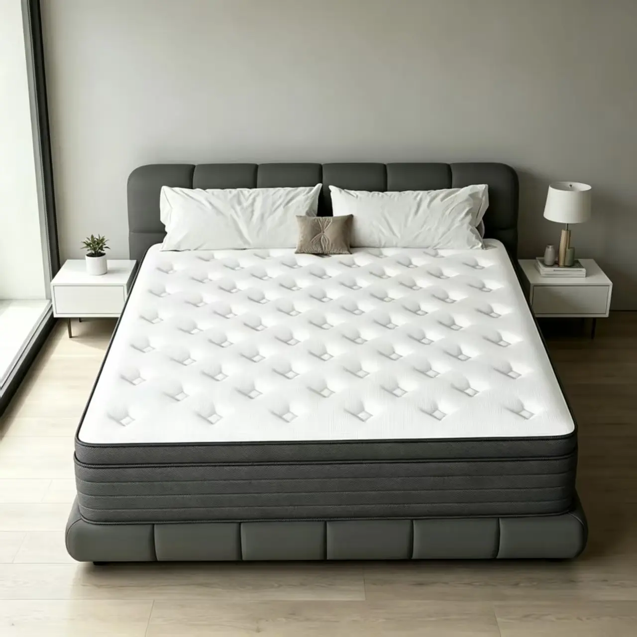10/12/14 Inch Memory Mattress with Independent Springs, Provides Pressure Relief, Motion Isolation and Firm Edges, Medium Firm, Twin/Full/Queen/King Size