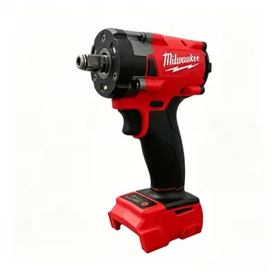Milwaukee M18 3/8 Impact Wrench Kit with 6.0Ah Battery & Charger - 18V Cordless Brushless Wrench for Car Maintenance, Home & Workshop Use