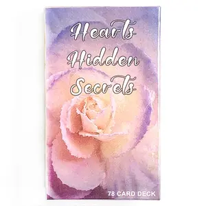 78-Piece Emotional Mystery Tarot Deck, Pastel Dream Rose Theme, Valentine's Day Easter Christmas Healing Card Game, Emotion Exploration Set