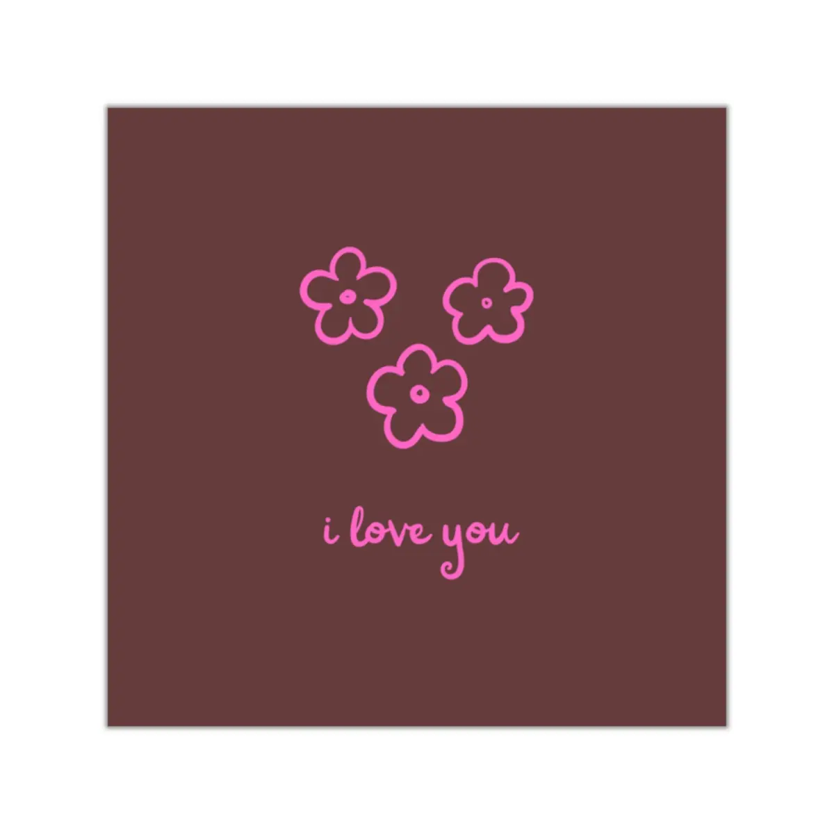 I Love You Laptop, Water bottle , Ipad, Luggage Stickers