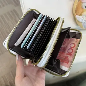 Kawaii Miffy Rabbit Wallet, Card Bag ID Card Storage Bag Creativity Cartoon Anime Multi-functional Wallet Portable Bag