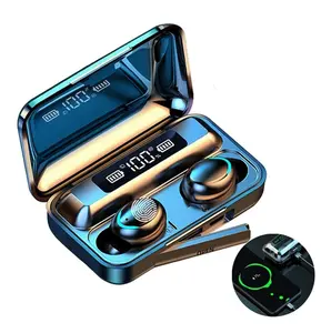 Wireless Sport Headphones - Bluetooth 5.0 Earbuds with Charging Case (2600 mAh), Waterproof, Noise Cancelling Microphone, LCD Display