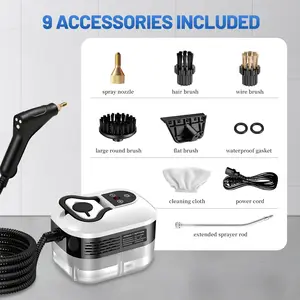High Pressure Steam Cleaner, Portable High Temp Bathroom Power Steamer Cleaning Machine Steam Cleaner For Home Use Kitchen Grease Car Cleaning