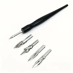 Manga Dip Pen Set with Multiple Tips, No-Wipe Seepage Line Drawing Pens, Ideal for Artists & Hobbyists, Essential Art Supplies, Art Materials