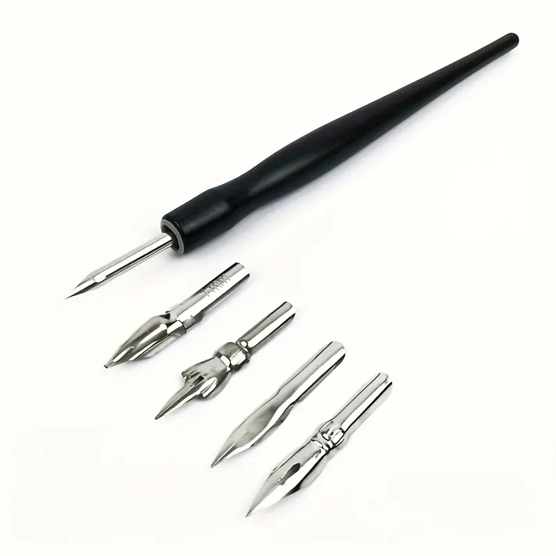 Manga Dip Pen Set with Multiple Tips, No-Wipe Seepage Line Drawing Pens, Ideal for Artists & Hobbyists, Essential Art Supplies, Art School Supplies, Art Materials