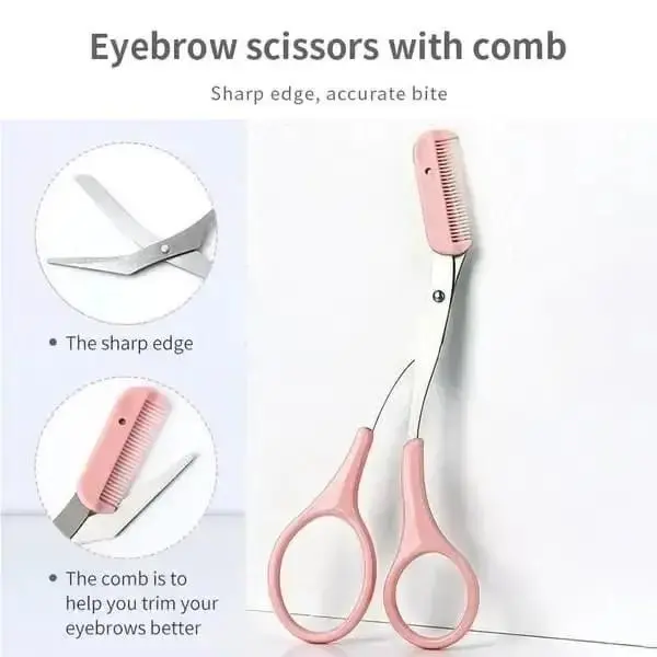 Precision Youth Haircare Trimmer, Stainless Steel Eyebrow Tool for an Accurate Cut - Heatless Grooming Scissor with Travel-Ready Safety Cap, Precision Trimmer