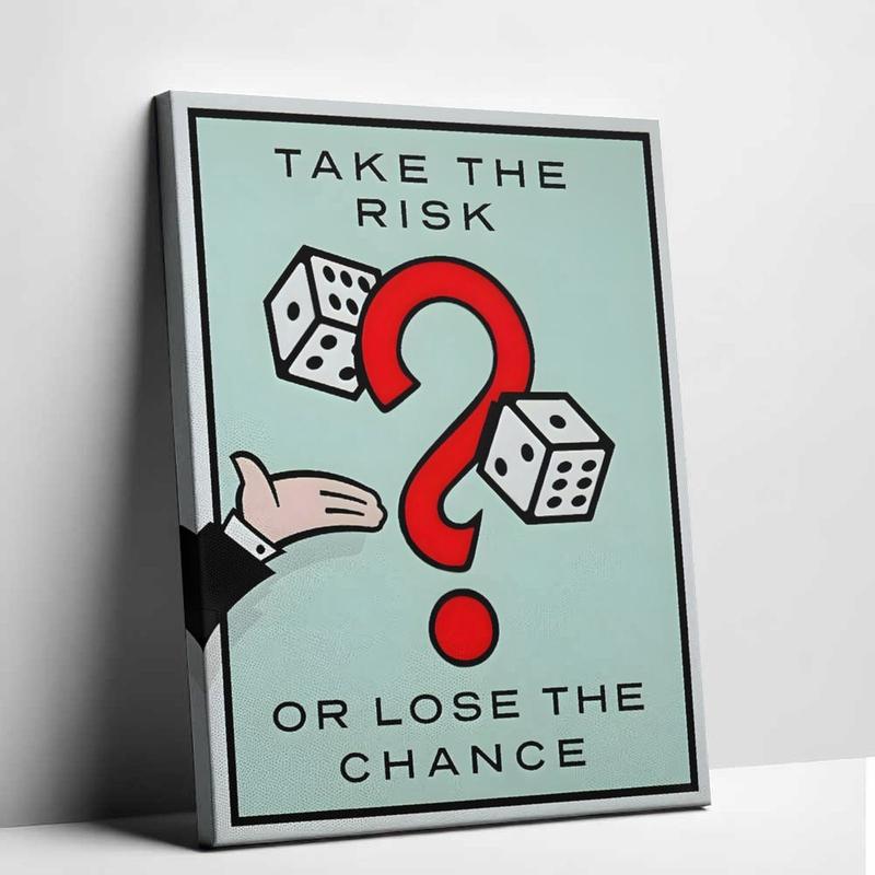 Classic Cartoon Graffiti Canvas Painting "ALECO Monopoly" - Timeless Money Poster for Home, Living Room, Office Wall Decor - Eco-Friendly, Fade-Resistant, UV-Protected Artistic Decoration