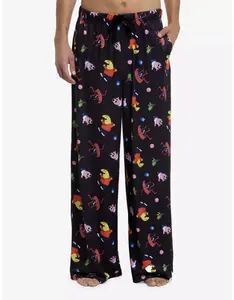 Smiling Friends Allover Print Pajama Pants, matching pajamas, 2-piece pants, pajamas pants, pajamas for holiday