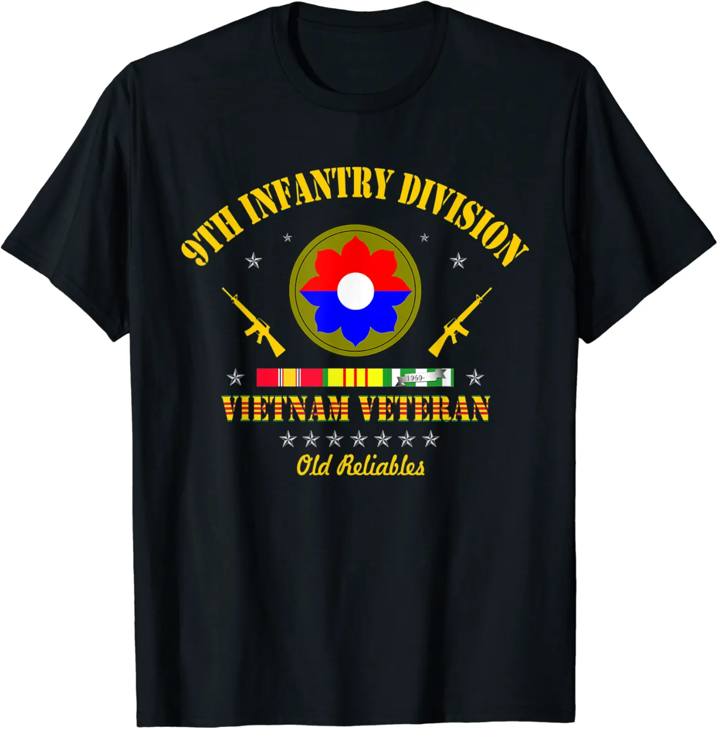 9th Infantry Division Vietnam Veteran Old Reliables Veteran T-Shirt - Nicolelebro Shop 89B09BHYF7M8