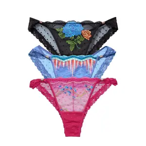 Spice Rack | Im Your Favorite Bikini Underwear / Pink Peacock - Black Floral - Blue Icicle
