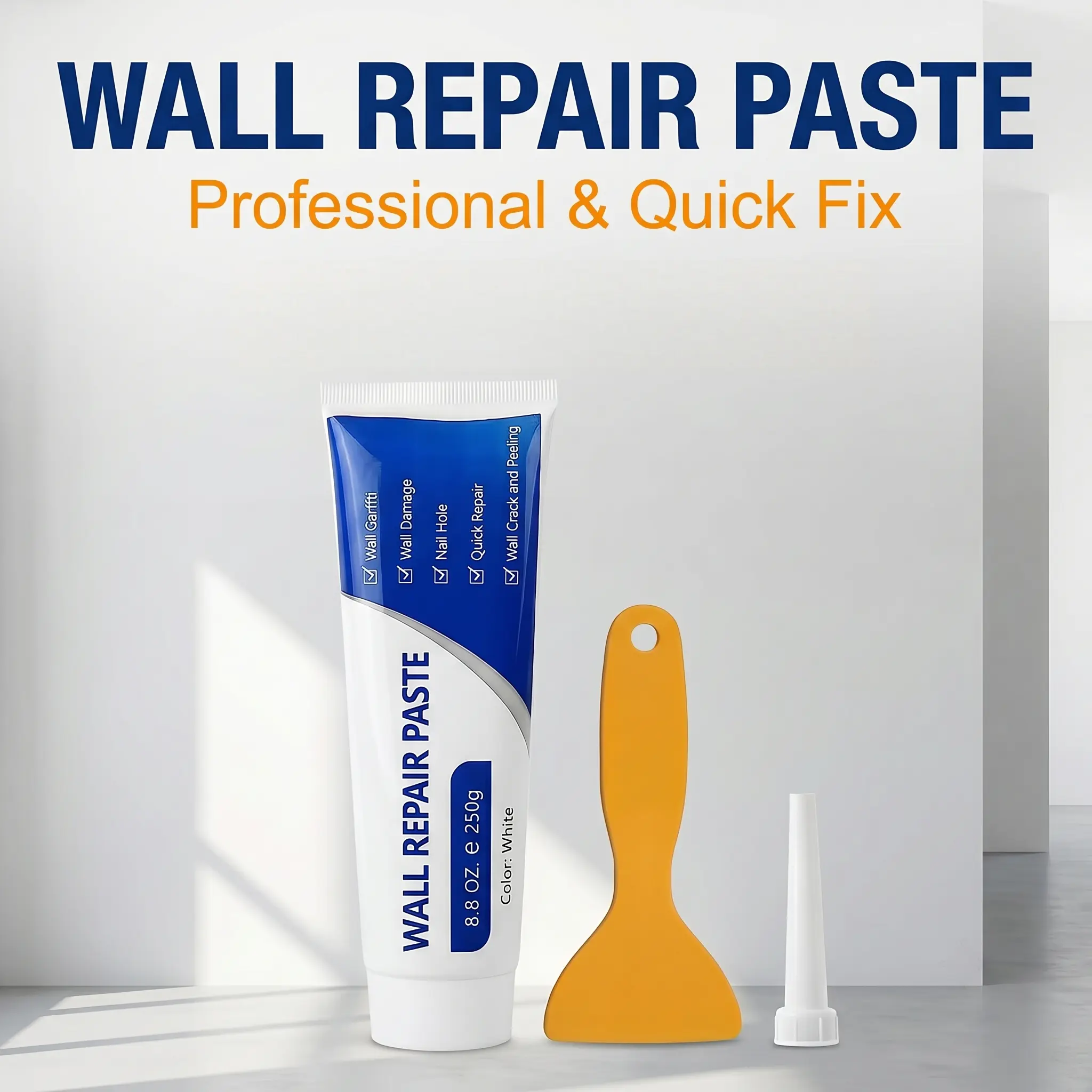 Drywall Patch Repair Kit 250g Wall Mending Agent Multi-functional Quick-drying Paste Adhesive Heavy Duty Concrete Sealant Waterproof Self-adhesive