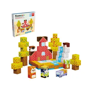 Farm Harvesting Magnetic Cubes Set