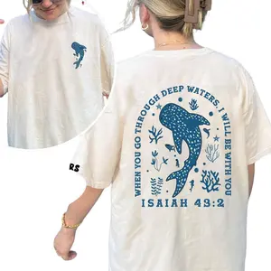 Embrace the Summer Vibes with Whale Shark T-Shirt, Beachy Tee, Christian Ocean T-Shirts & Shark T-Shirt for the Coconut Girl Lifestyle