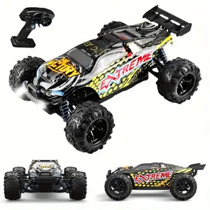 40 km/h (24.85 mph) Max Speed RC Car with 1:18 Scale 4WD Remote Control Racing Car, LED Light Up RC Truck, All-Weather RC Vehicle for Adults & Boys, Christmas & Birthday Gift Toy Car