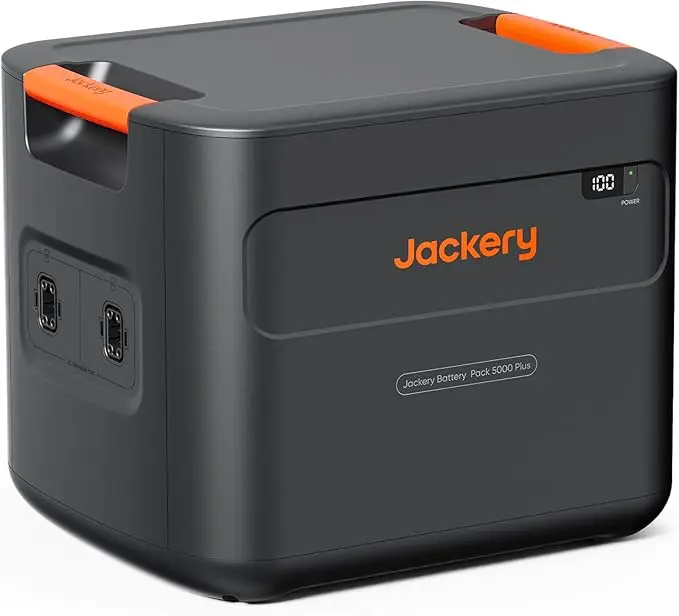 [Opening Ceremony]  Jackery Battery Pack 5000 Plus for the Solar Generator 5000 Plus Portable Power Station, 5040Wh LiFePO4 Batteries with 4000 Life Cycles, Expandable Home Backup Battery for Home Use, Emergency