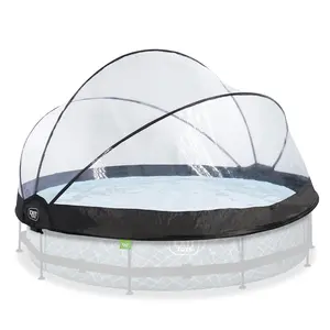 EXIT Toys 12 Foot Round Multifunctional Cover Dome Enclosure for Outdoor Pools EXIT Toys 12 Foot Round Multifunctional Cover Dome Enclosure for Outdoor Pools