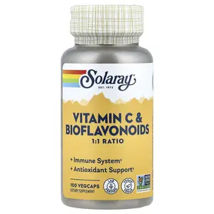 Solaray Vitamin C & Bioflavonoids, 100 VegCaps