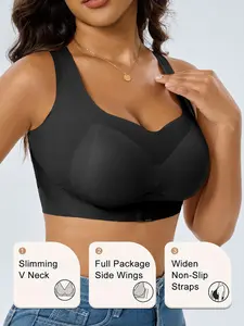 Posture Bra for Women Wireless Push Up Bralette Full Coverage Back Support Brasieres