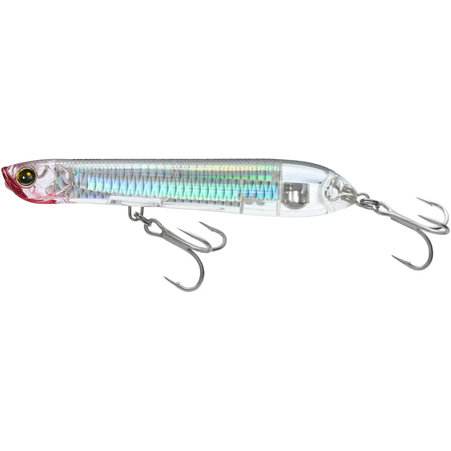 Yo-Zuri 3D Inshore Pencil Popper Saltwater Lure, Flat Bottom, Horizontal Posture, Ideal for Back Bay Fishing