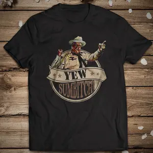Smokey And The Bandit Classic Movie T-Shirt Smokey Bear Jackie Gleason Vintage Black Cotton