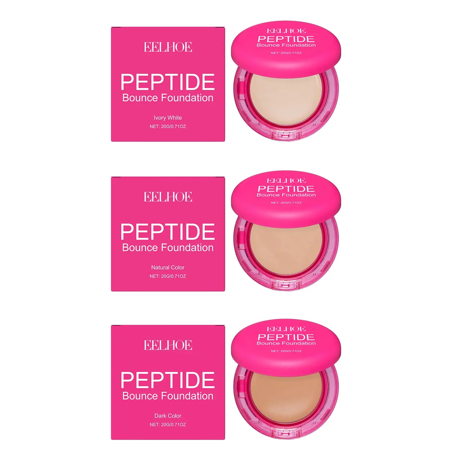 Moisturizing Concealer Foundation Cream - Lightweight, Skin-Fitting, Long-Lasting, Full Coverage, Tone-Brightening Makeup Cosmetic with Flawless Filter Finish