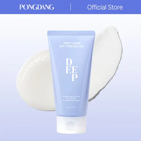 [PONGDANG] Deep Clean Soft Peeling Gel - 4.23 fl.oz (120g) Korean Skincare Cleanser, Gentle Exfoliating Botanical Extracts Formula, Ceramide Barrier Moisture Lock for Dead Skin & Sebum Care, Deep Cleaning Face Scrubs & Peels