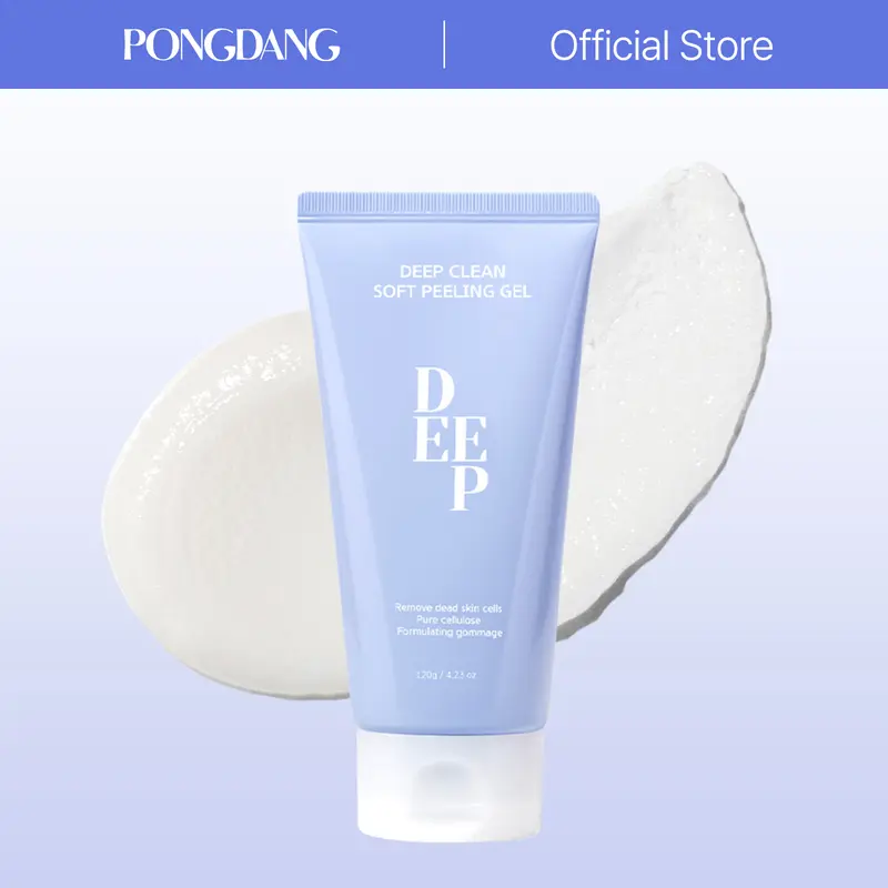 [PONGDANG] Deep Clean Soft Peeling Gel - 4.23 fl.oz (120g) Korean Skincare Cleanser, Gentle Exfoliating Botanical Extracts Formula, Ceramide Barrier Moisture Lock for Dead Skin & Sebum Care, Deep Cleaning Face Scrubs & Peels