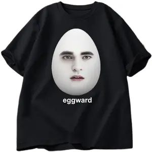 Twilight Eggward Meme T-Shirts men Edward Cullen Parody Humor graphic T shirt Casual Cotton Short Sleeve printed Tshirt Tops